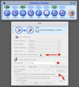 CanoScan Toolbox software