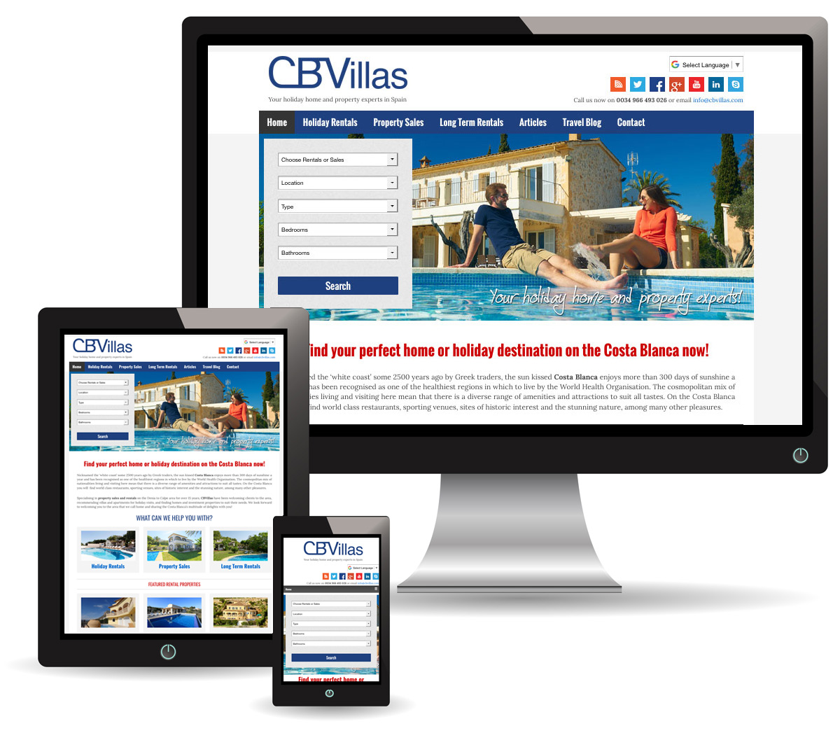 cbvillas.com Property Website