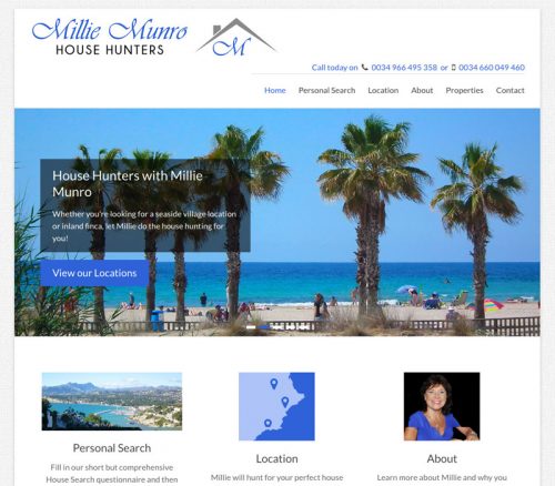 Millie Munro House Hunters website