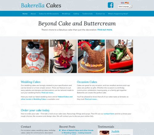 bakerellacakes.com - Cake Maker Website
