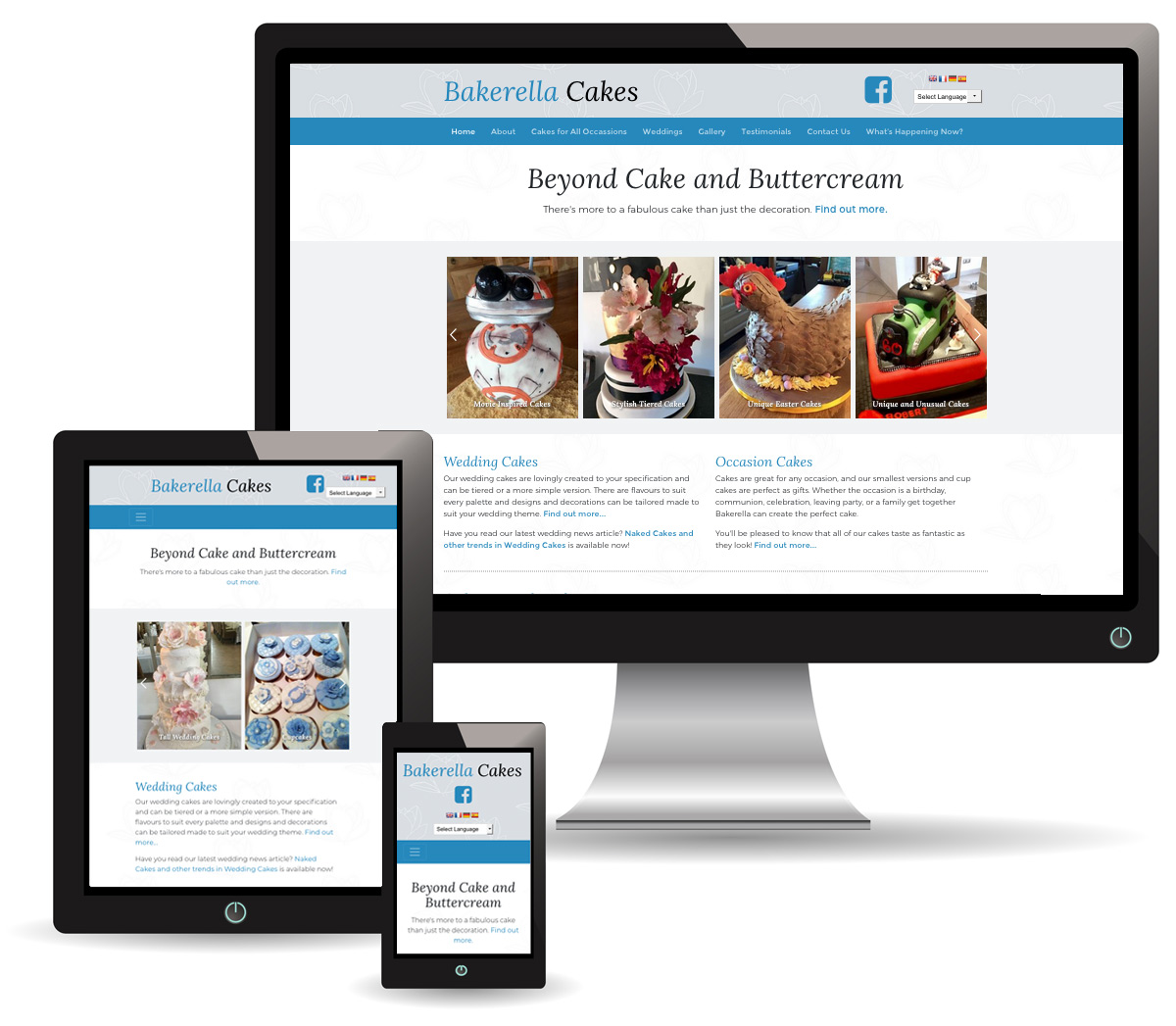 bakerellacakes.com - Cake Maker Website