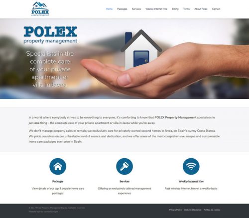 Polex.es Property Management Website