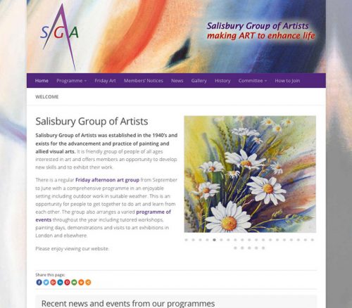 Salisbury Group of Artists Special Interest Group Website