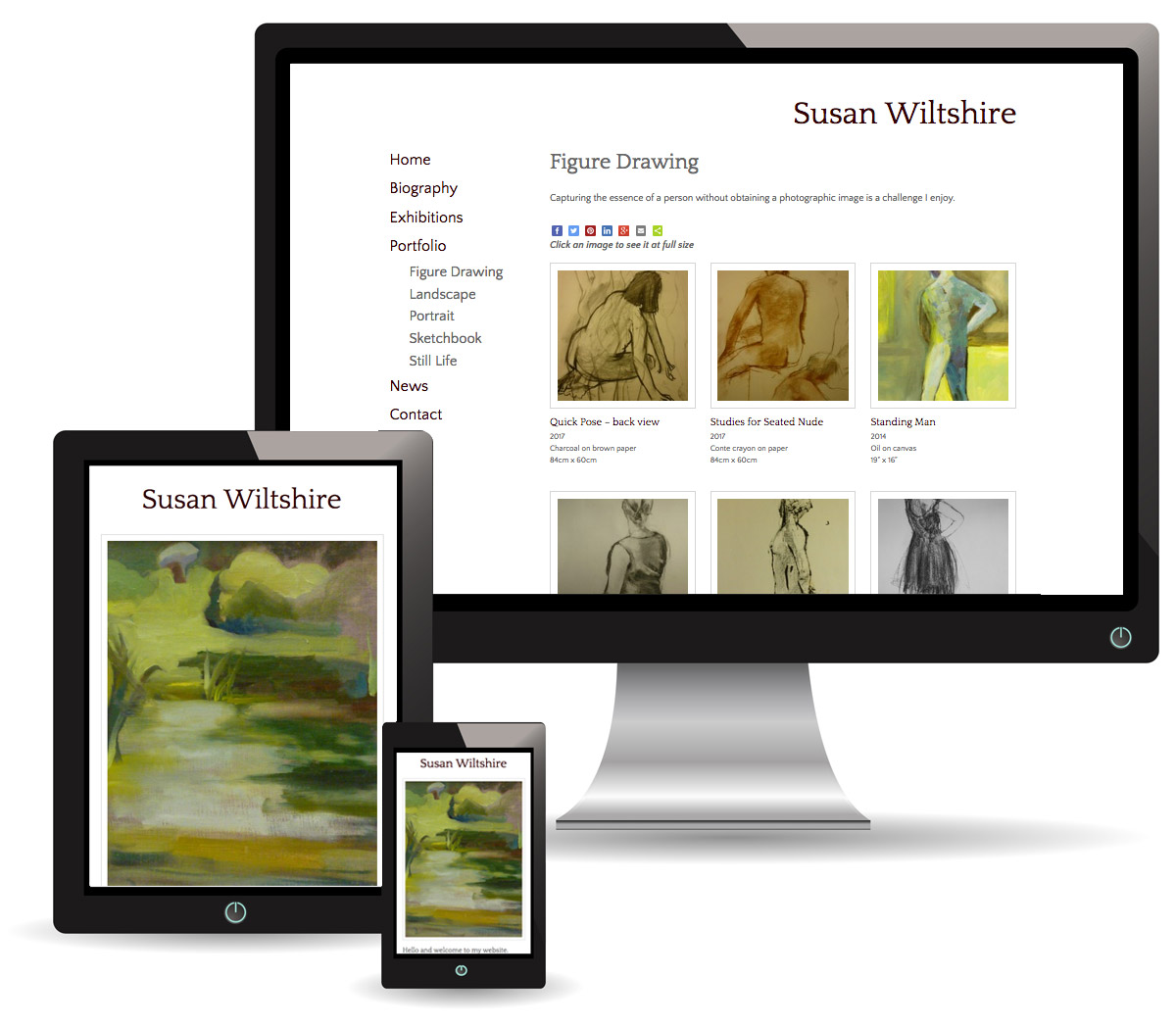 Susan Wiltshire UK Artist Portfolio Website