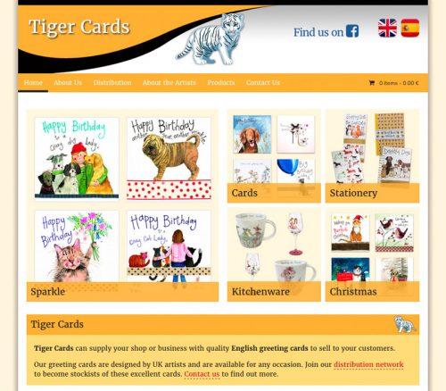 Tiger Cards E-Commerce Website