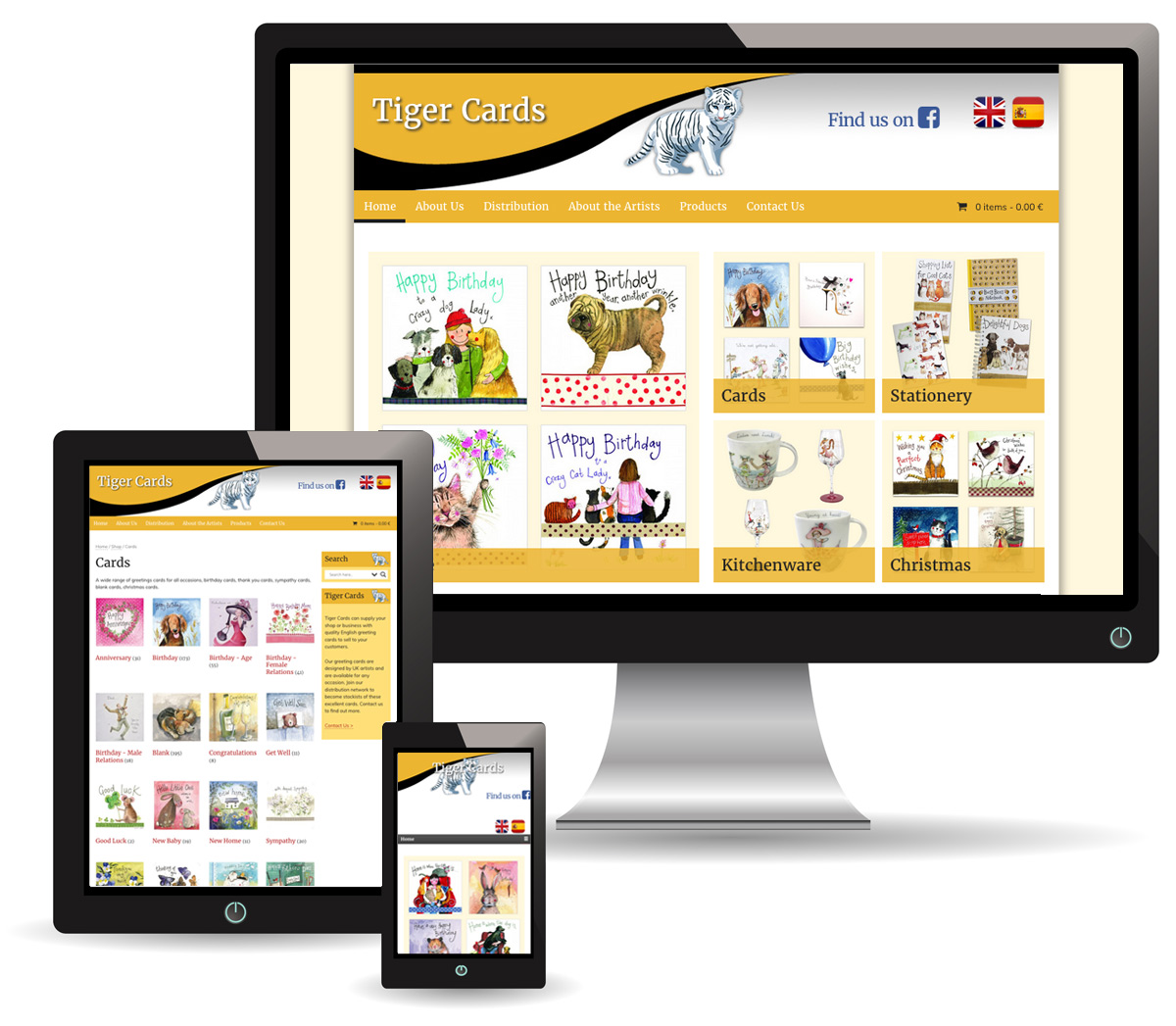 Tiger Cards E-Commerce Website