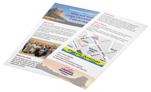 DL size leaflet design